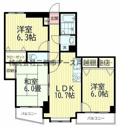 【間取り】 | グレイスコート多摩川
※別部屋参考写真