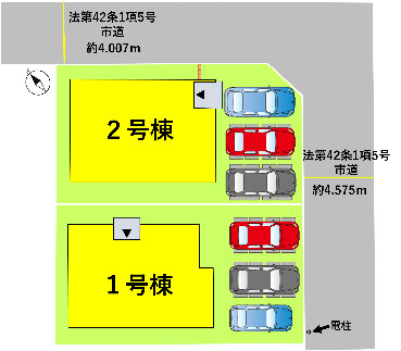 よかタウン／東区西原２丁目５期／２号棟の区画図