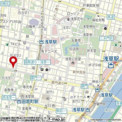 【地図】 | ファミール浅草シティウエスト |  