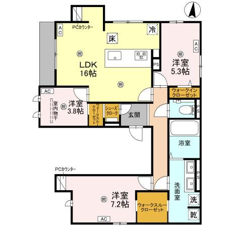 MDTORISIAの間取り|MD　TORISIA　開放感のある間取り