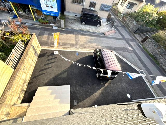 クレイドルガーデン柳原第2-1号棟　松山市柳原第2の新築戸建の駐車場|駐車場です