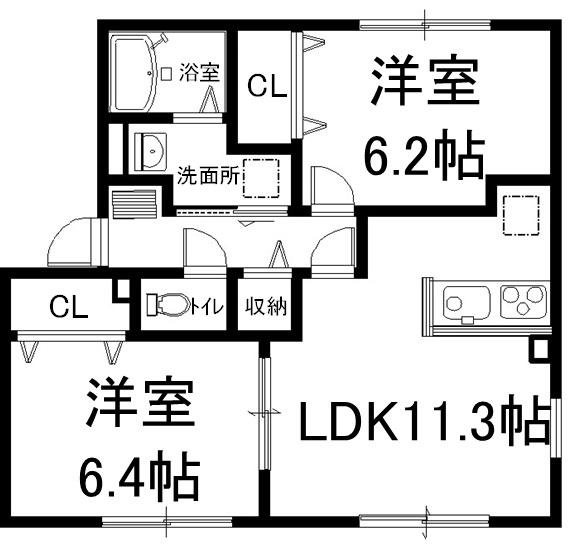 スクエア田村　Ｂ