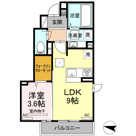 グランフォレMⅠの間取り