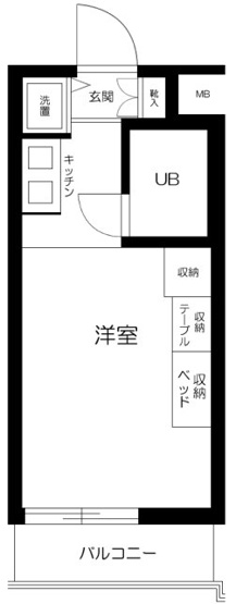 【間取り】 | スカイコート蒲田第２
