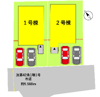 よかタウン／東区東京塚町２期／１号棟の区画図