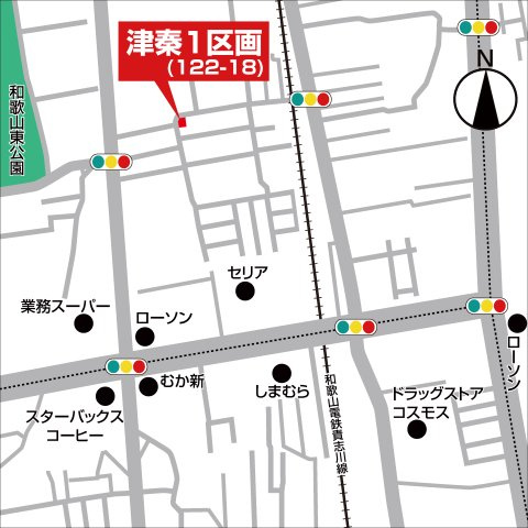 津秦1区画（122-18）・新築戸建の地図