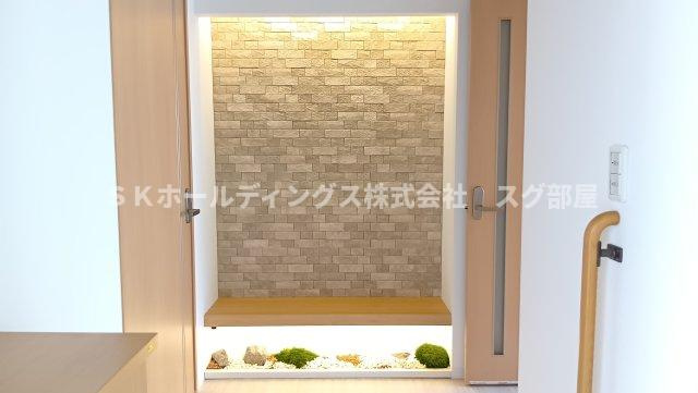 フレグランス メイビー A棟の玄関