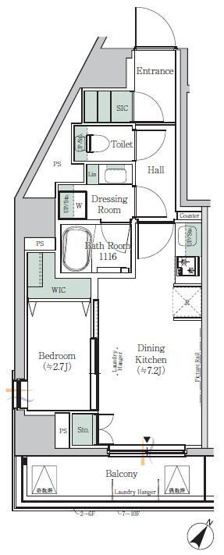 【間取り】 | ONE ROOF RESIDENCE KIBA WEST