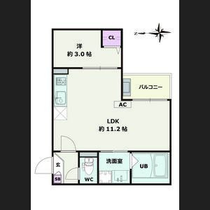 Jack sotoshinⅠ　名古屋市賃貸　仲介手数料無料の間取り