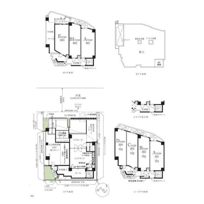 【区画図】 | プレール・ドゥーク西新井Ⅱ |  