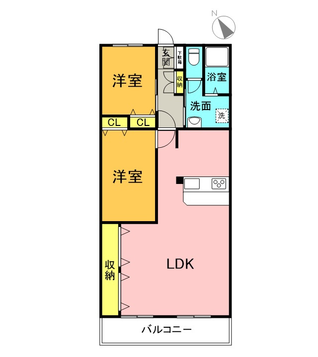 アンピール六ツ門の間取り