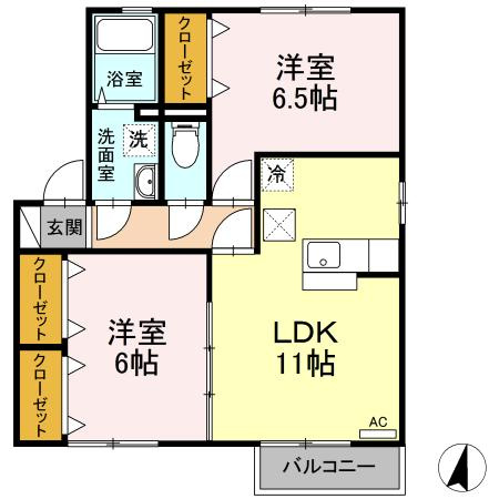 ジュパール Ⅲ棟の間取り