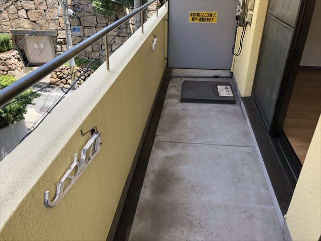 レスポワール花隈のバルコニー