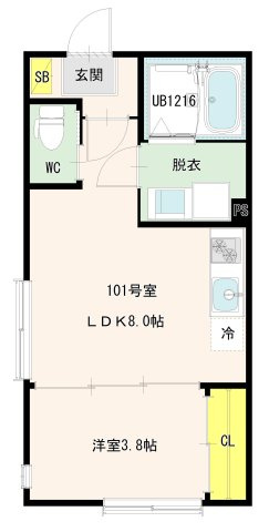 【間取り】 | 西新井栄町一丁目2A