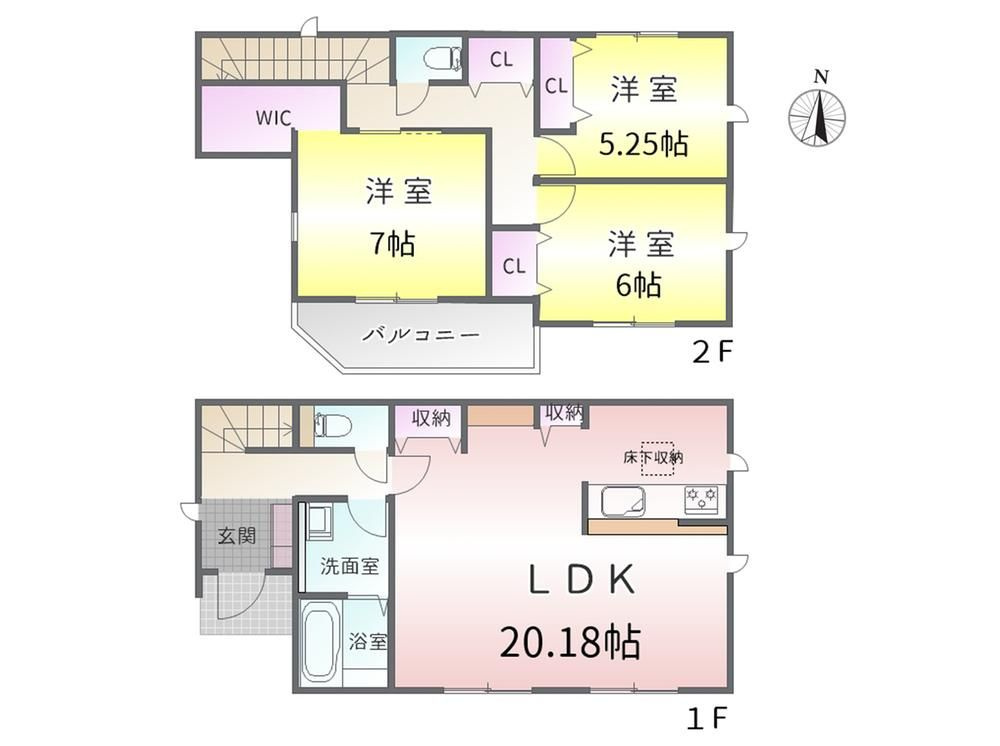 守山区上志段味5期(全1棟)の間取り