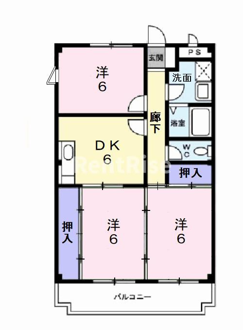 メゾン古杁の間取り|間取図
