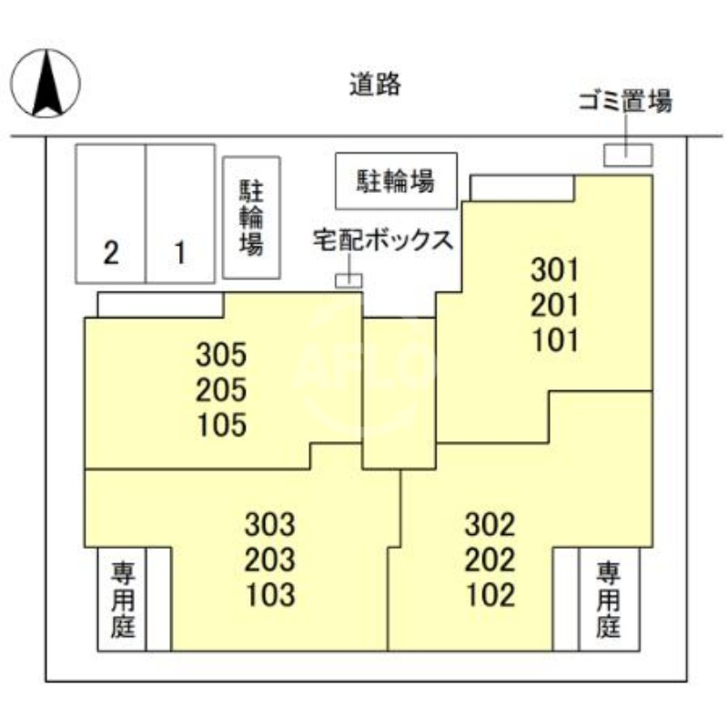 Clashist加美東の区画図|(仮称)D-ROOM平野区加美東5丁目PJ　