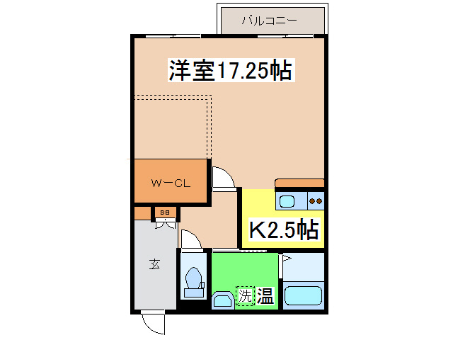 アビタパークサイド昭和中央の間取り