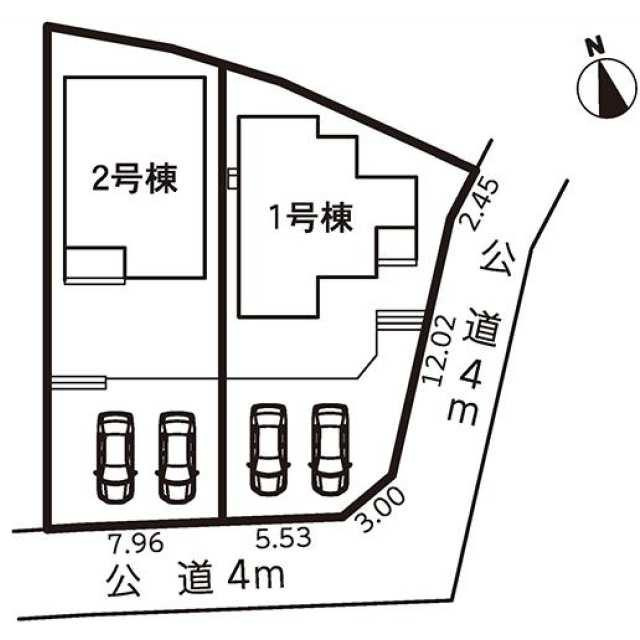 仲介手数料無料）春日井市下津町１号棟の区画図