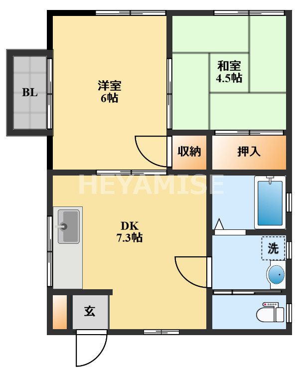フレンドリーの間取り