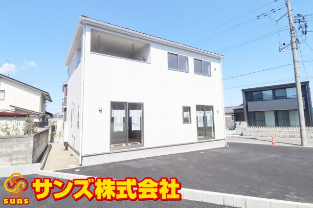 郡山市富田町字大徳南第20　　　１号棟　　小山田小学校、郡山第6中学区の外観|南西側から見た外観♪