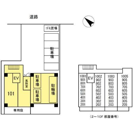 グランアビタシオンノリタケの区画図