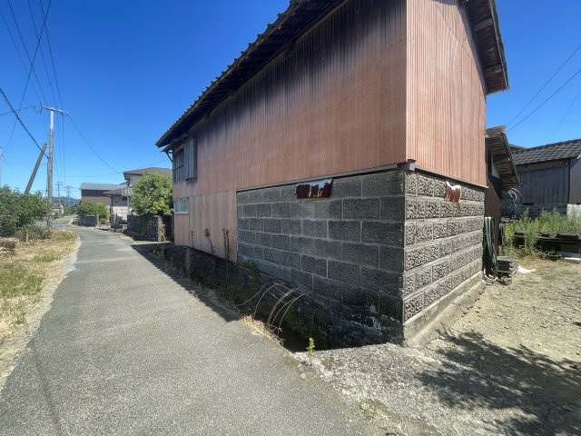 朝倉市大庭　売り土地の前面道路含む現地写真|前面道路含む現地写真です