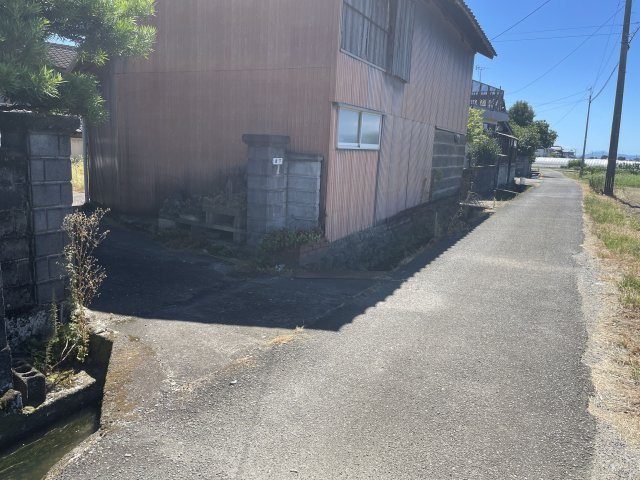 朝倉市大庭　売り土地の前面道路含む現地写真|前面道路含む現地写真です