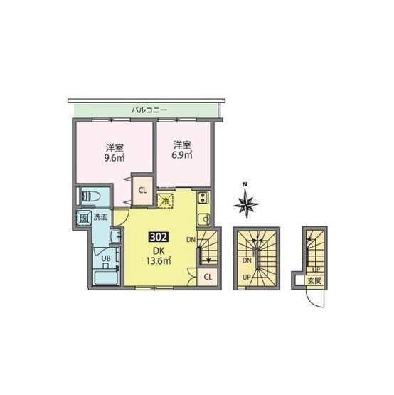 【間取り】 | クレストラン蒲田 | 間取り図