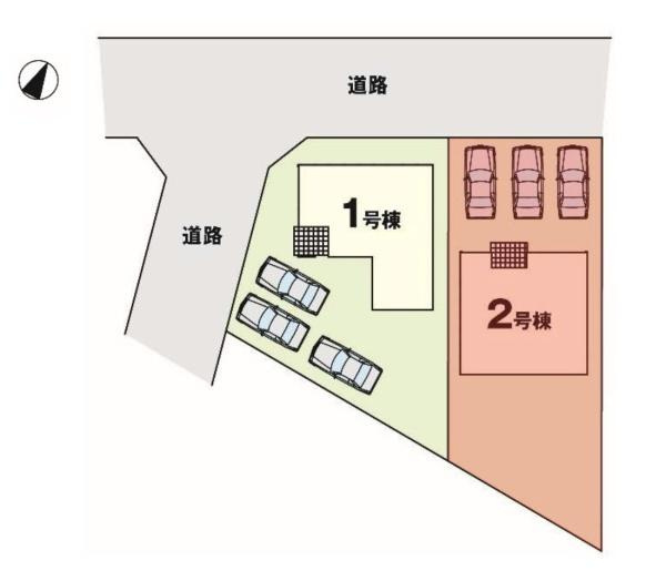 KIP伊勢崎市 今泉町1期2号棟の区画図|区画図
