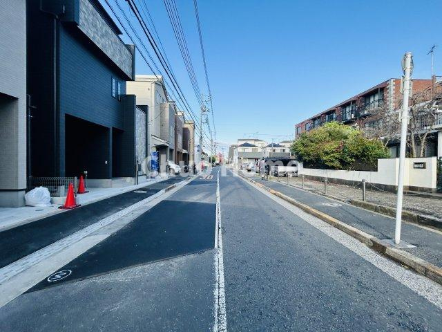 江戸川区大杉2丁目新築分譲住宅の前面道路含む現地写真|全面道路