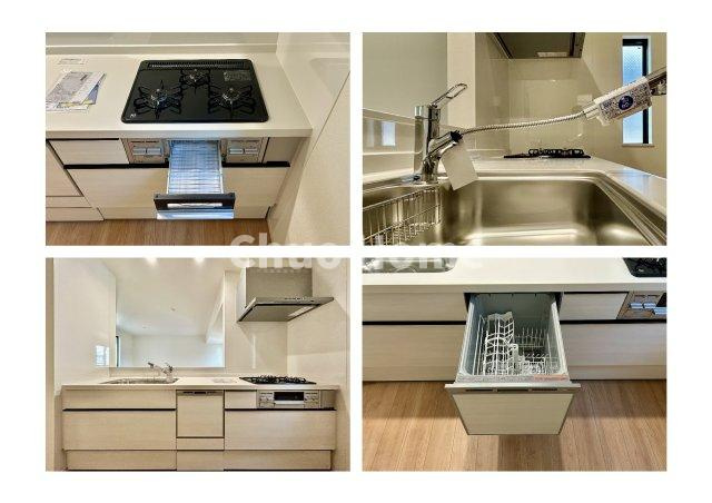 江戸川区大杉2丁目新築分譲住宅のキッチン|【オートロック】オートロックシステムでセキュリティ充実。当たり前ですが、安全で安心して暮らすのって大事ですよね。お探しのご条件でオートロック付きの物件を探す方も多いですがやはりセキュリティは大事です。