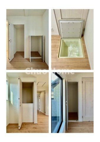 江戸川区大杉2丁目新築分譲住宅の収納|居室にはクローゼットを完備し、自由度の高い家具の配置が叶うシンプルな空間です。お子様の成長と必要になる子供部屋を与えるにはぴったりの間取りですね。