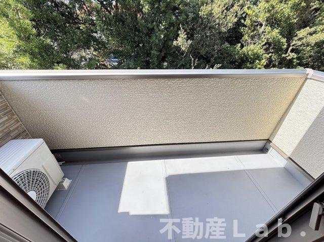 クレセールＡのバルコニー