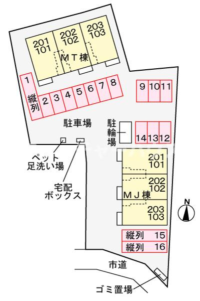 シャルマンＭＪの区画図