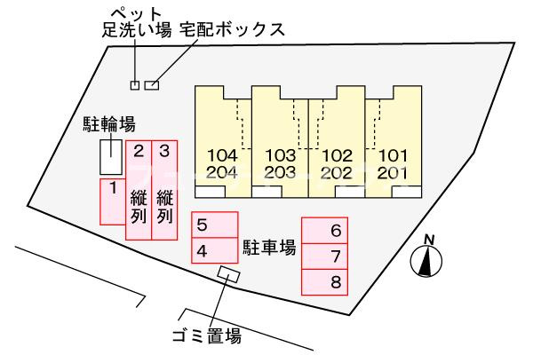 カルムレジデンスの区画図