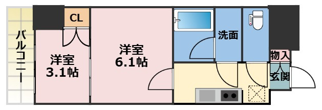 ウエリスアーバン守口の間取り