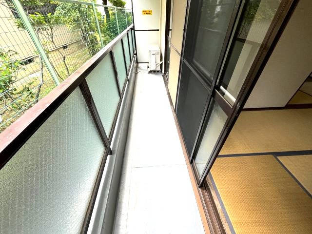 辻本マンションのバルコニー