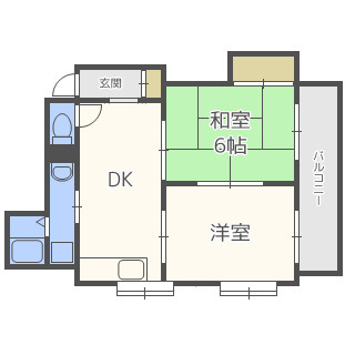 コーポ守口の間取り