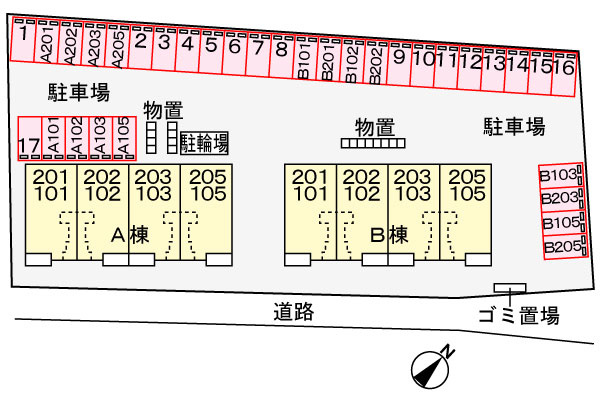 アビニヨン．Ｍ　Ａの区画図