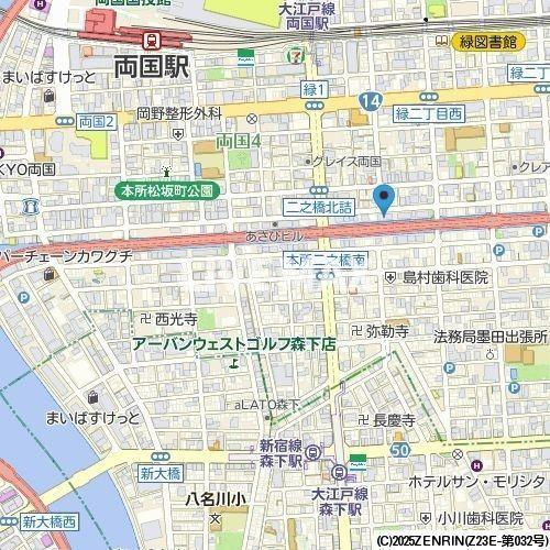 【地図】オーキッドレジデンス森下