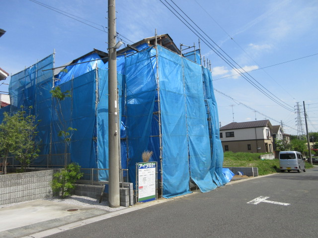 【仲介手数料無料】新築戸建　嵐山町菅谷264-1（全1棟）の前面道路含む現地写真
