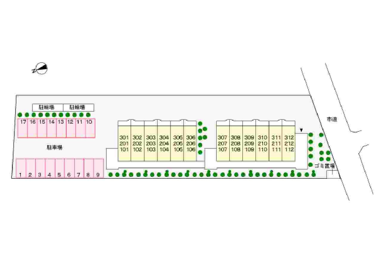 ボヤージュ・アン・バトーの区画図