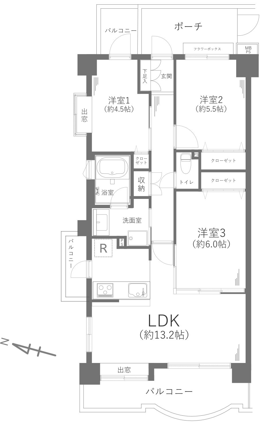 クリオ湘南長沢参番館A棟
