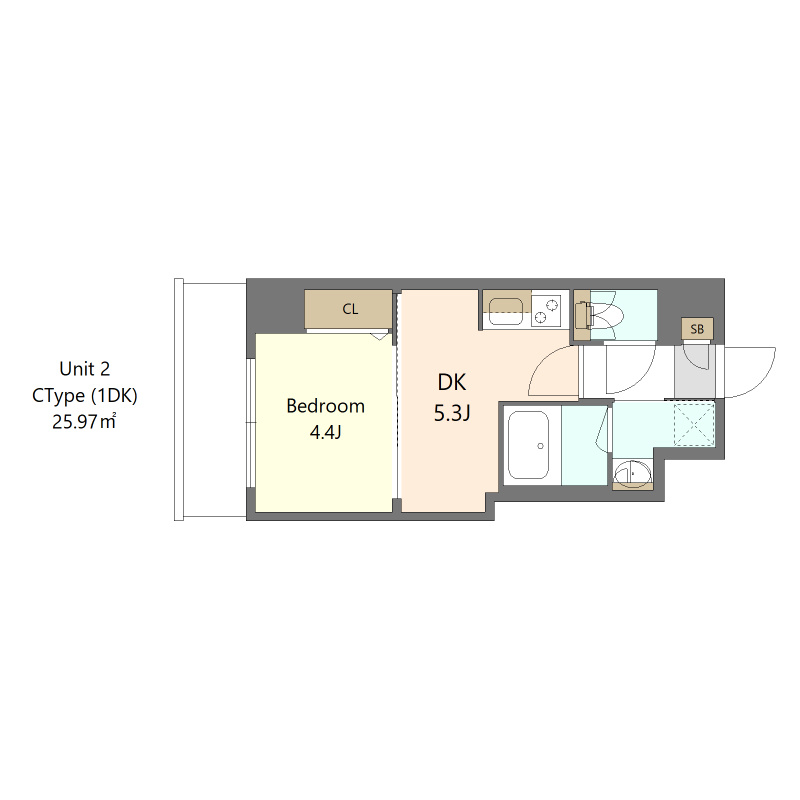 S-RESIDENCE高島平asoleaの間取り