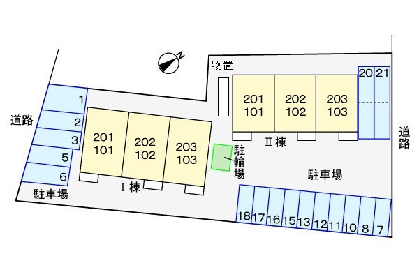 プリマヴェーラⅡの区画図