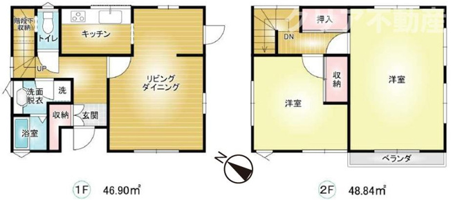 【間取り】 | 前橋市下大島町中古住宅　