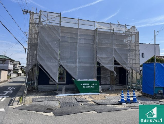 たつの市龍野町中村　第1期　新築一戸建ての外観|周辺は落ち着いた街並みの住宅地！子育てがしやすい住環境です！まだ未完成ですが、現地でしかわからない事もございます。是非一度ご覧ください。