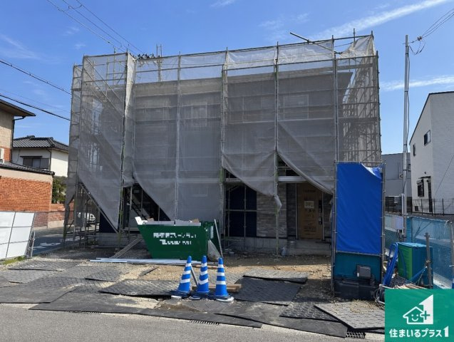 たつの市龍野町中村　第1期　新築一戸建ての外観|周辺は落ち着いた街並みの住宅地！子育てがしやすい住環境です！まだ未完成ですが、現地でしかわからない事もございます。是非一度ご覧ください。