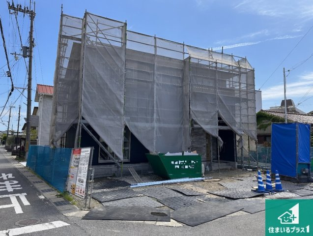 たつの市龍野町中村　第1期　新築一戸建ての外観|周辺は落ち着いた街並みの住宅地！子育てがしやすい住環境です！まだ未完成ですが、現地でしかわからない事もございます。是非一度ご覧ください。